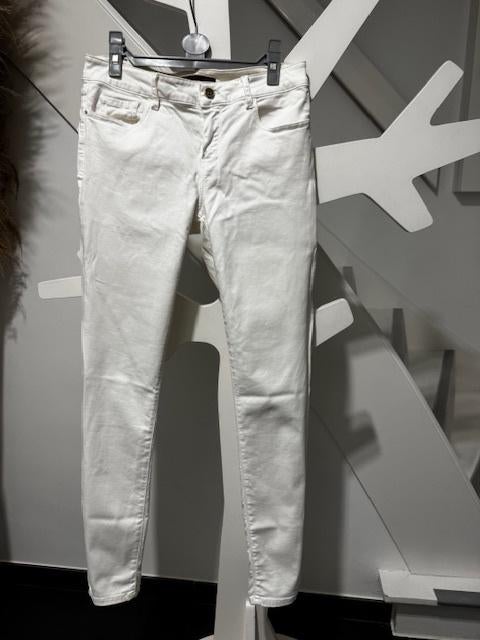 pantalon skinny massimo dutti blanc 38, Massimo Dutti, Enlèvement ou Envoi, Taille 38/40 (M), Blanc