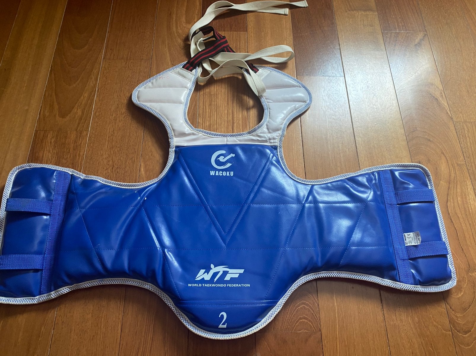 Plastron taekwondo -2, Sports & Fitness, Enlèvement ou Envoi, Comme neuf, Taekwondo