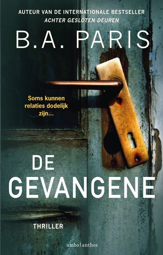 Te Koop Boek DE GEVANGENE B.A. Paris, Boeken, Gelezen, Europa overig, Ophalen of Verzenden, B.A. Paris