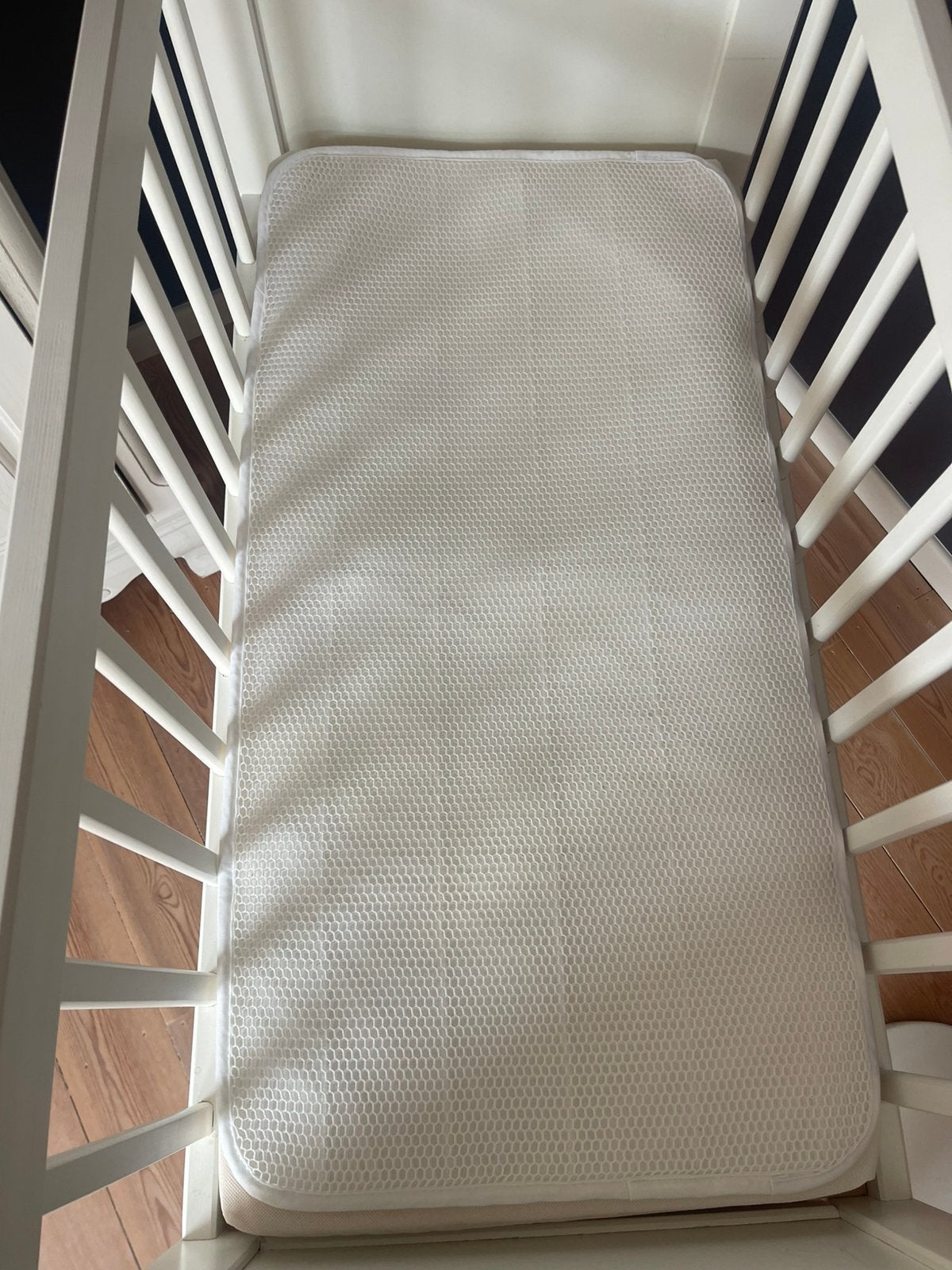 Berceau vois blanc 85x45 cm haiteur 80 cm, Enlèvement, Comme neuf, Berceau
