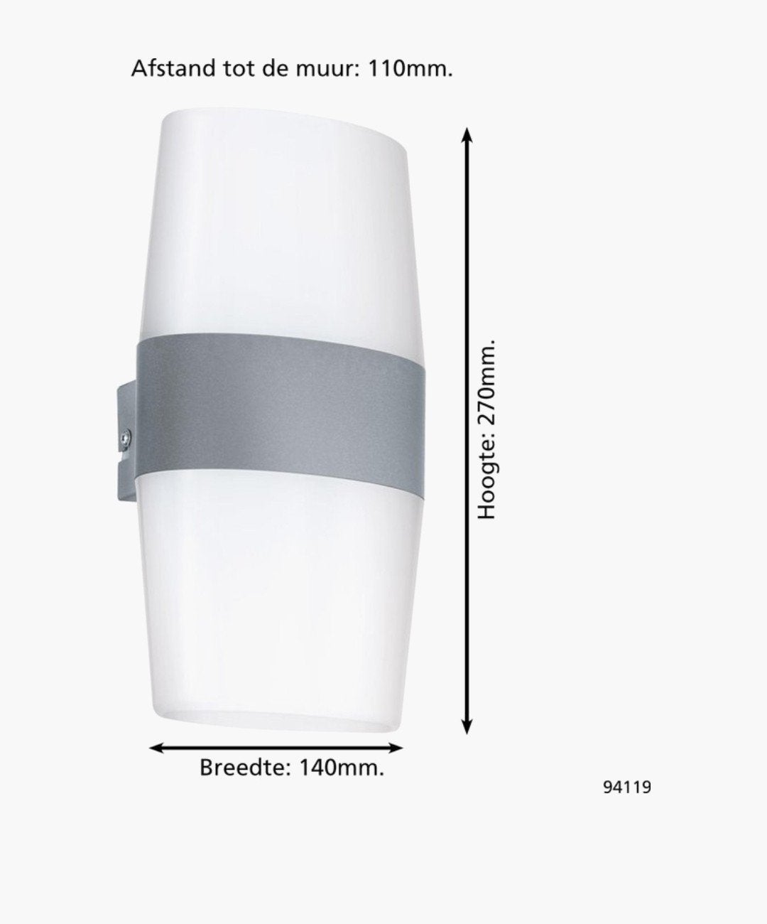 Lampe murale d'extérieur LED Starlux Ravarino 78134 IP44, bl, Enlèvement ou Envoi, Null, Null, LED