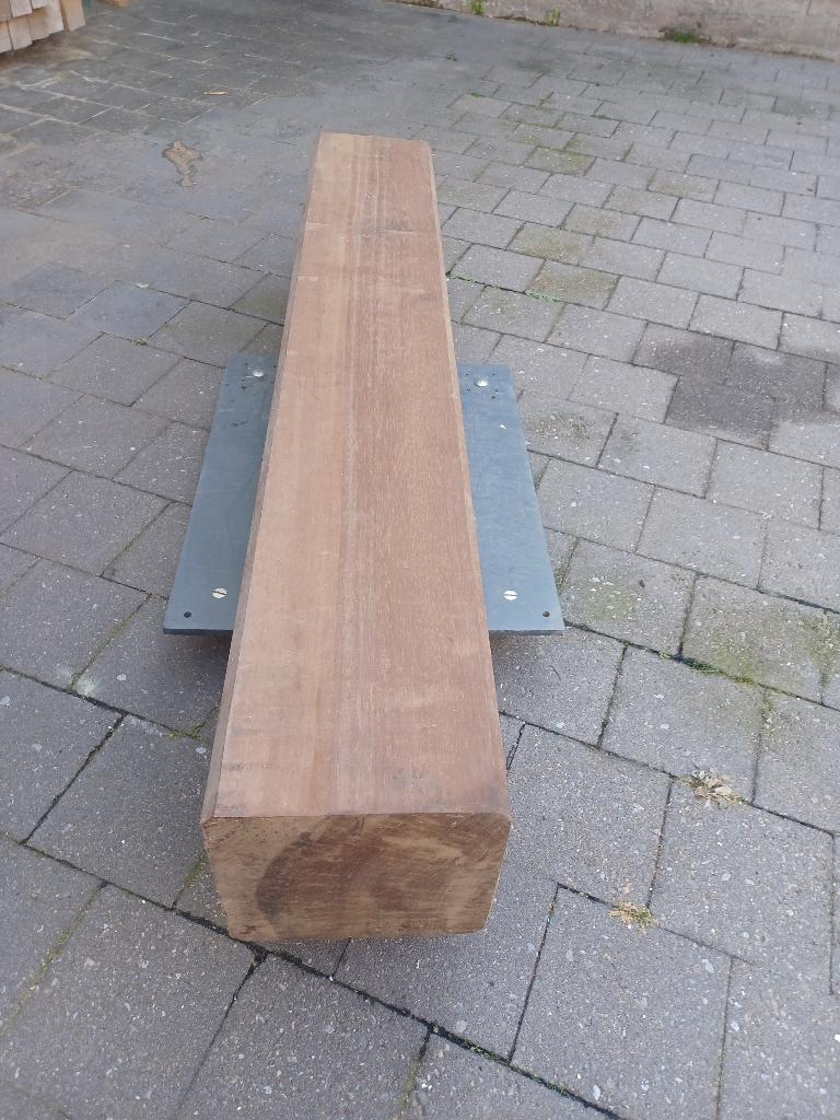 Azobe balk, Moins de 180 cm, Bois dur, Comme neuf, Enlèvement