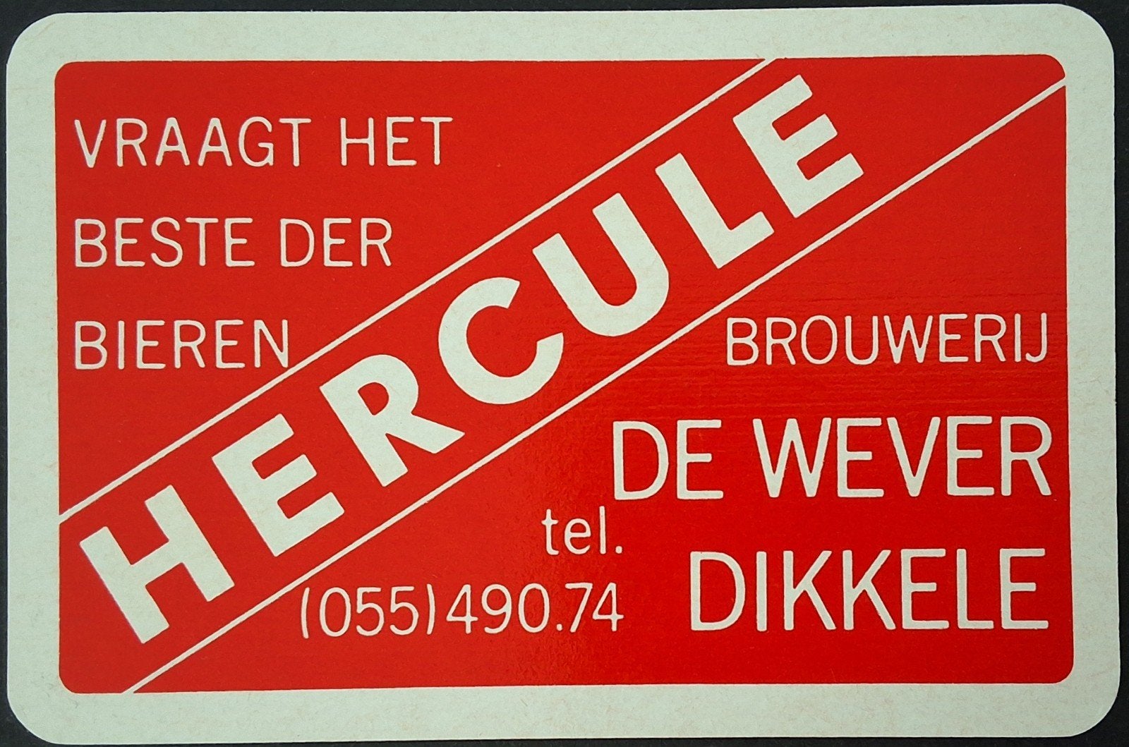 1 Speelkaart  Brouwerij De Wever, Ophalen of Verzenden