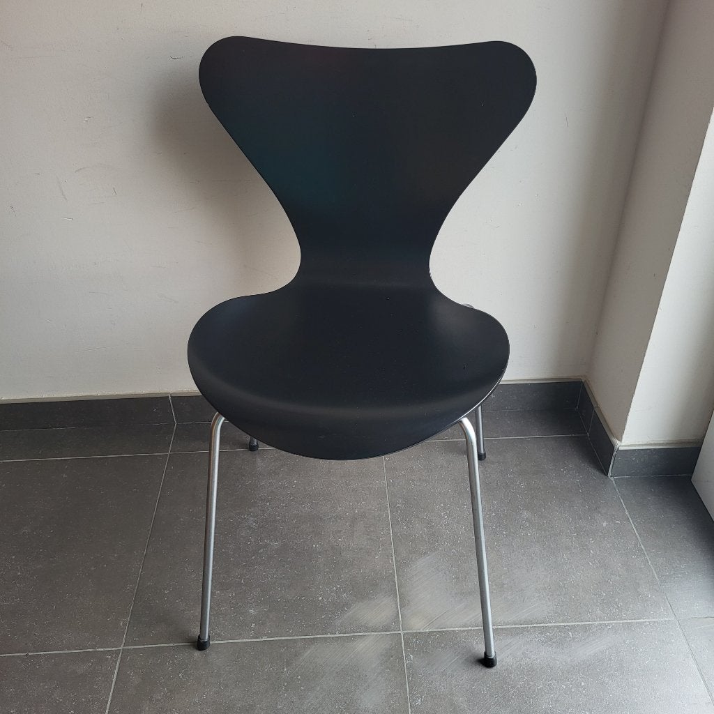 Zwarte vlinderstoel Series 7 Fritz Hansen, Ophalen, Gebruikt, Eén