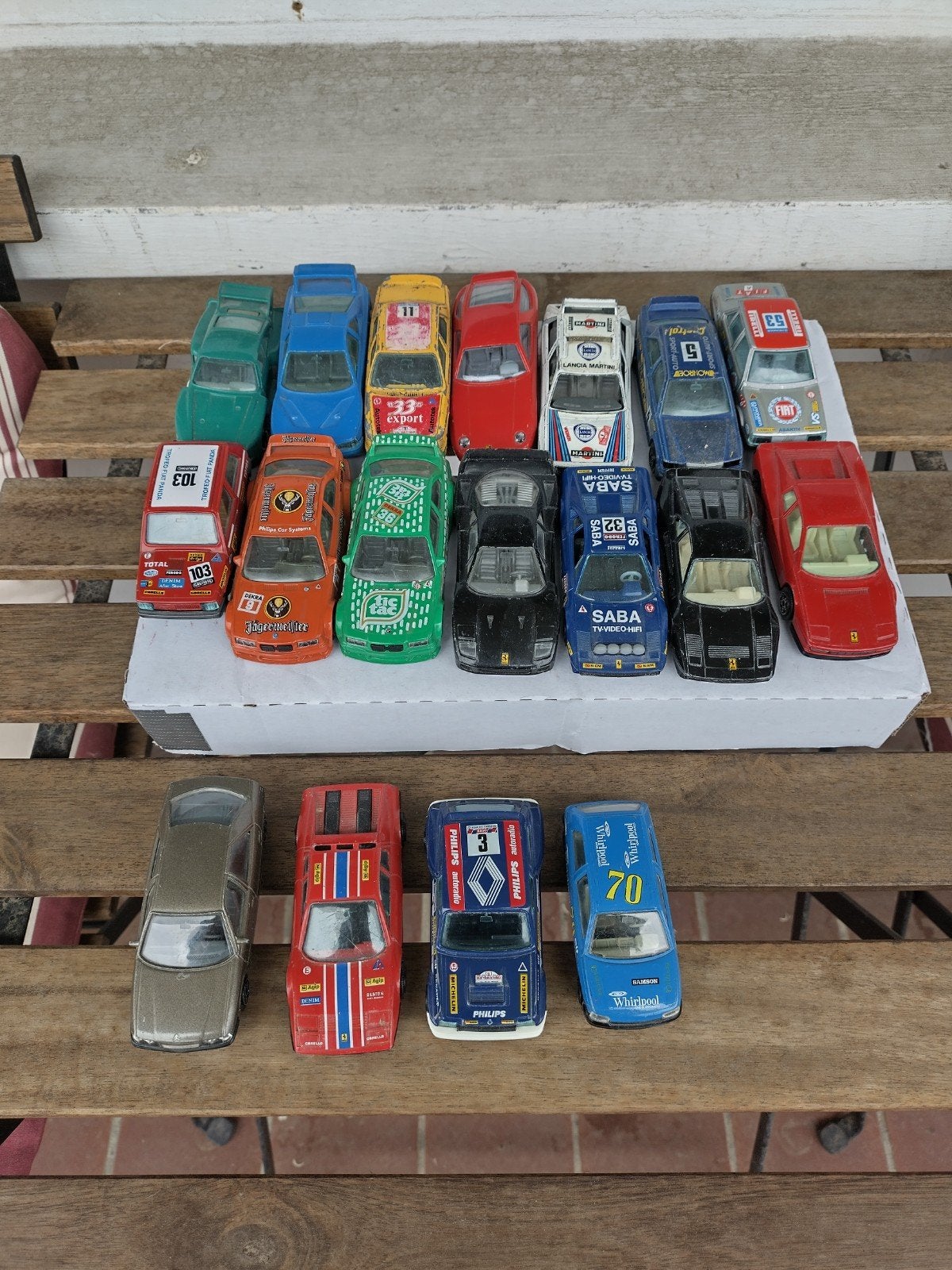 LOT Burago Modellen AFHALING LEES BESCHRIJVING, Hobby & Loisirs créatifs, Voitures miniatures | 1:43, Enlèvement, Utilisé, Voiture