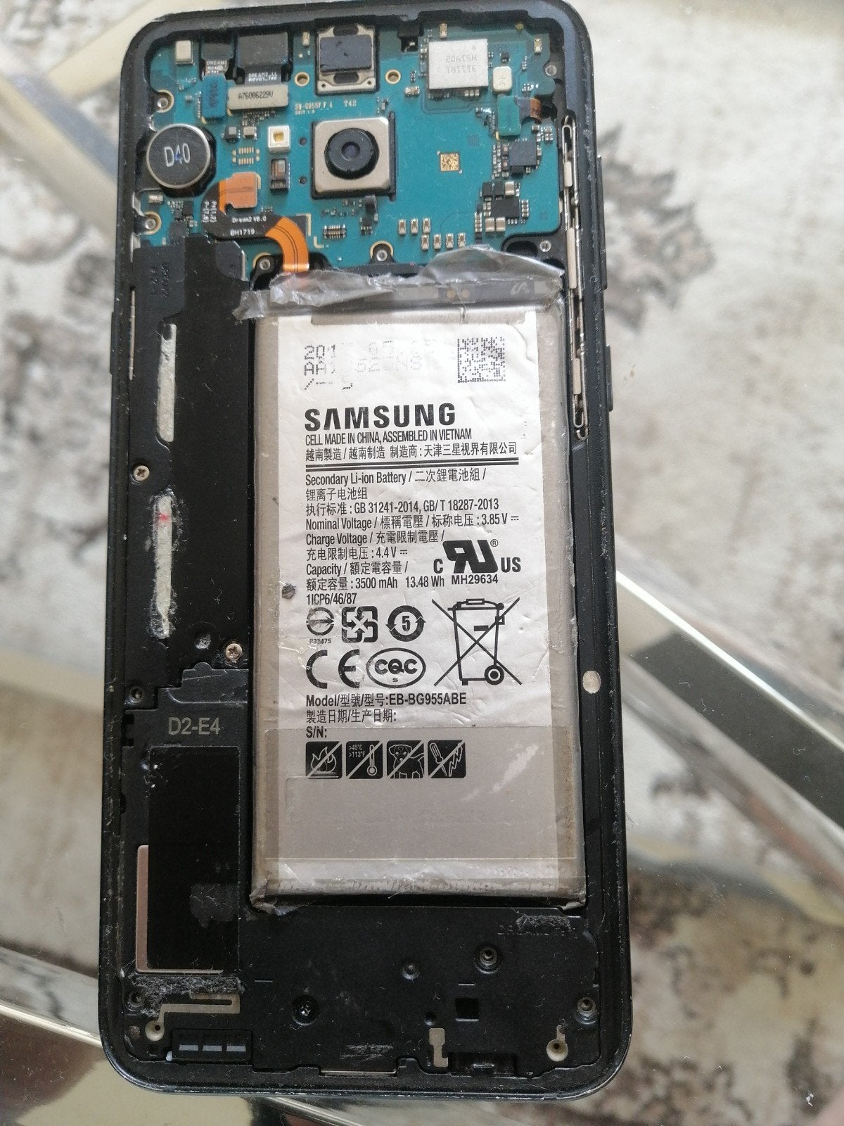 Pour pièces Samsung Galaxy S8 Edge, Telecommunicatie, Mobiele telefoons | Samsung, Niet werkend, Galaxy Note 2 t/m 9, 128 GB, Ophalen of Verzenden