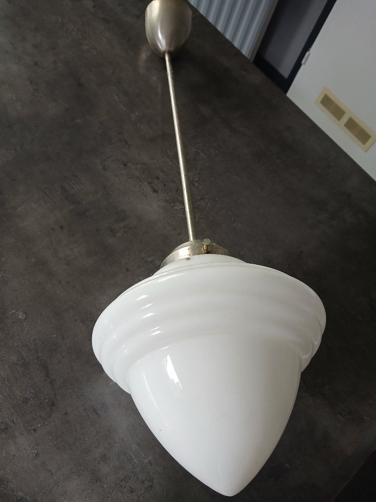 Plafondlamp, Verre, Enlèvement, Utilisé, Années 70