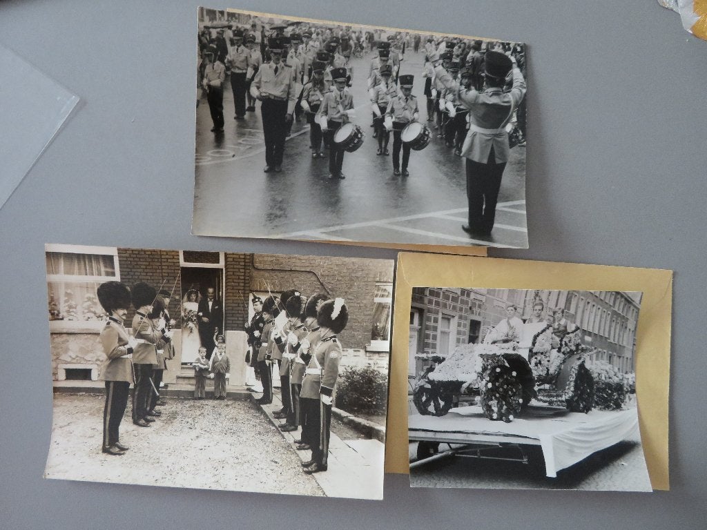 3 oude persfoto,s Gosselies Viesville Henegouwen, Verzamelen, Foto's en Prenten, Ophalen of Verzenden, Zo goed als nieuw, Overige onderwerpen