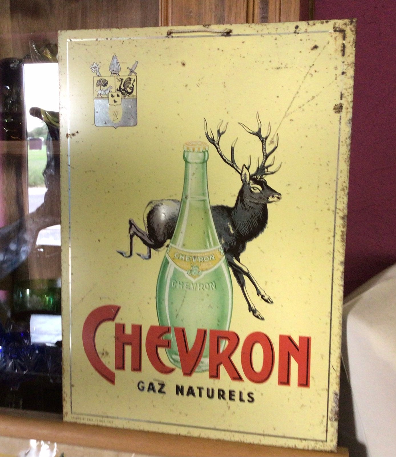 Tole chevron, Enlèvement ou Envoi, Panneau publicitaire