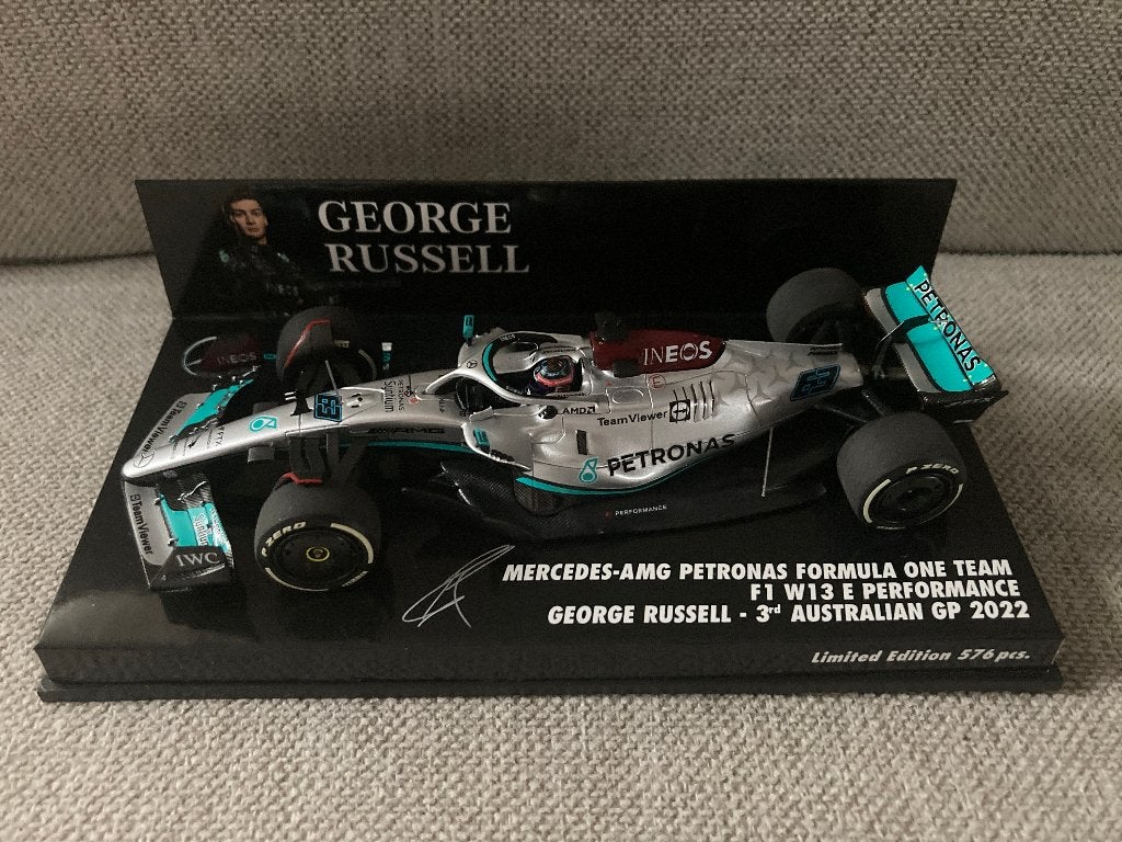 George Russell 1:43 3rd Australian GP 2022 Mercedes W13 F1, Verzamelen, Automerken, Motoren en Formule 1, Nieuw, Formule 1, Ophalen of Verzenden