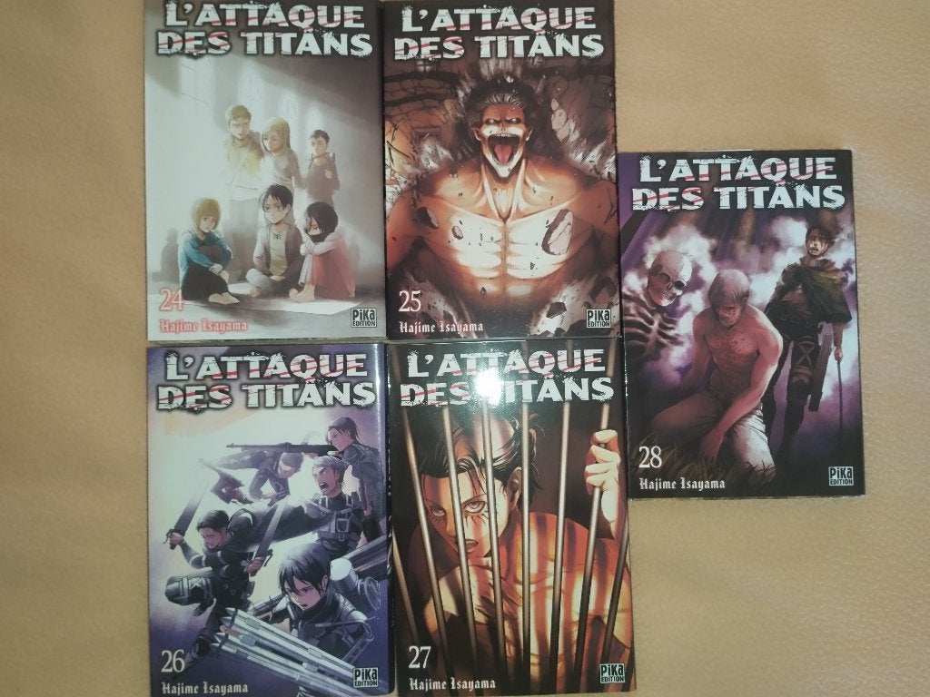 Lot Mangas SNK 24 à 28 (État Neuf), Livres, Série complète ou Série, Enlèvement, Neuf