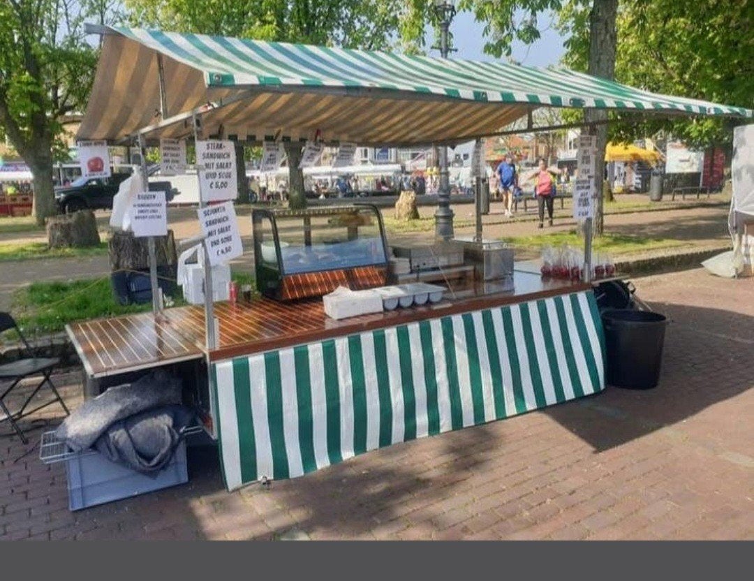 Marktkraam aanhangwagen  ( -750 kg), Ophalen