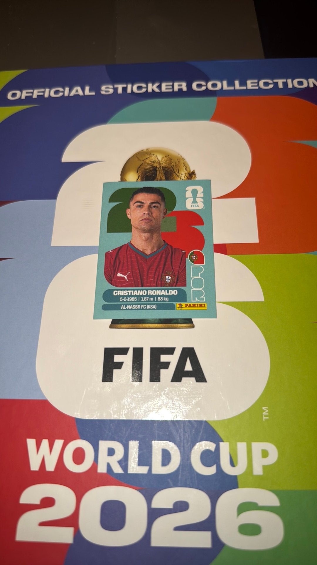 Cristiano Ronaldo (POR 17) - Coupe du monde Panini 2026, Enlèvement ou Envoi, Neuf, Autocollant