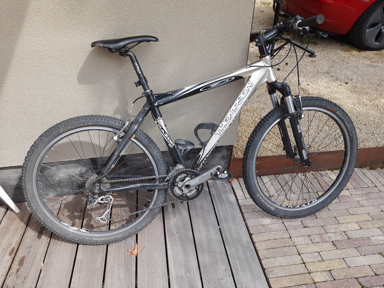 Mountainbike Rhompson Razor Evo+, Fietsen en Brommers, Fietsen | Heren | Sportfietsen en Toerfietsen, Gebruikt, Velgrem, Meer dan 20 versnellingen