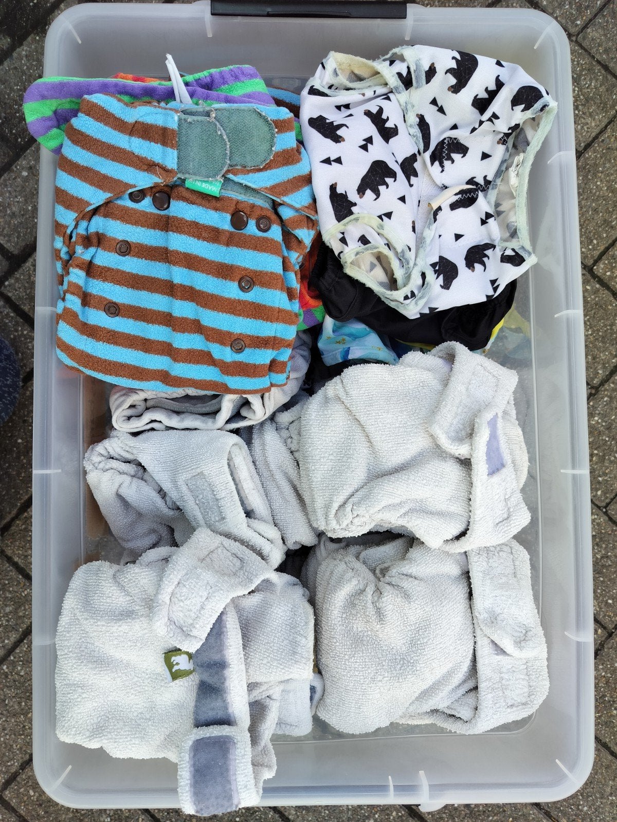 lot wasbare luiers totsbots, Kinderen en Baby's, Babykleding | Overige, Ophalen