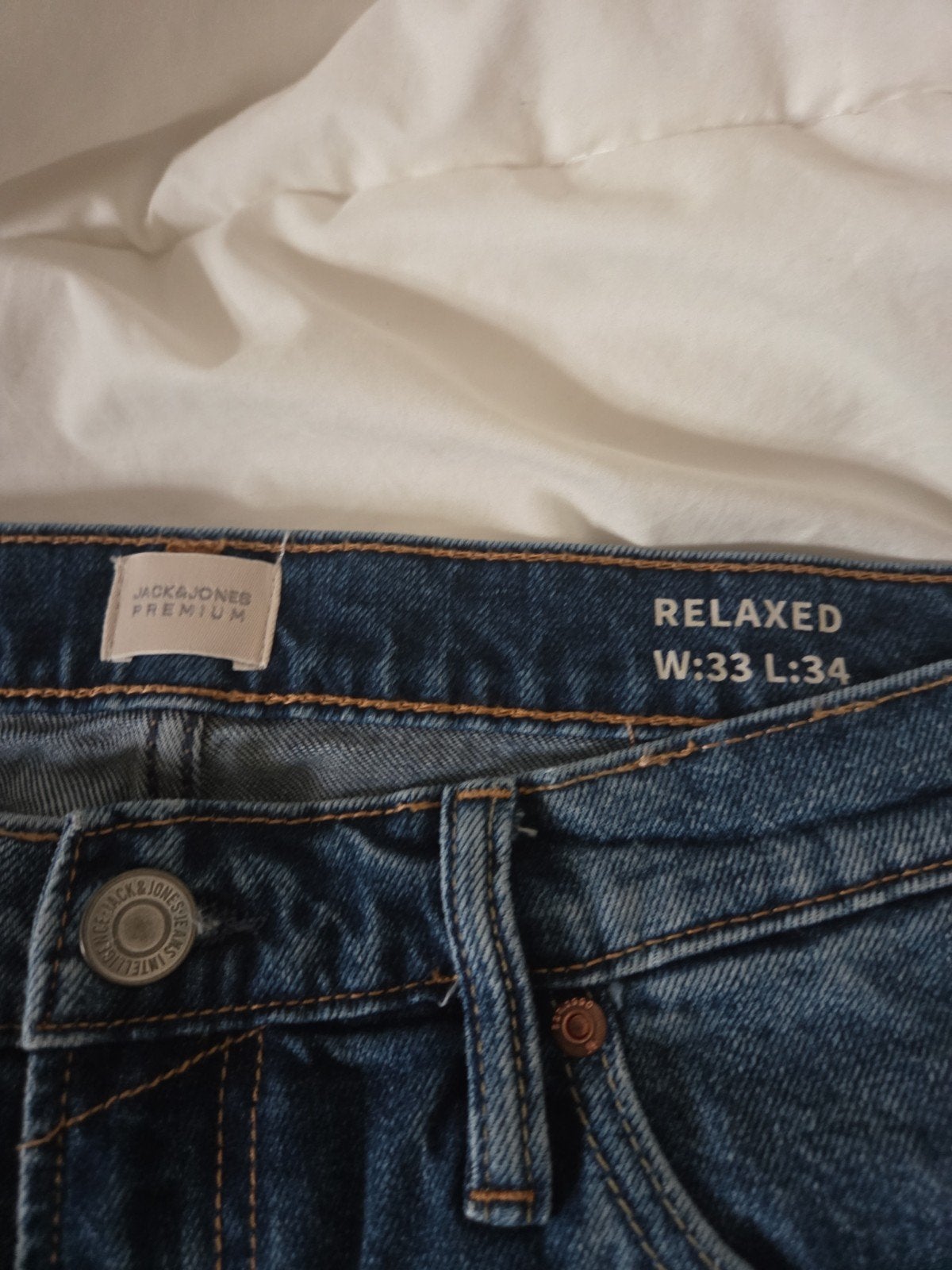 slim denim jack&jones, Neuf, Enlèvement, W33 - W34 (confection 48/50), Bleu