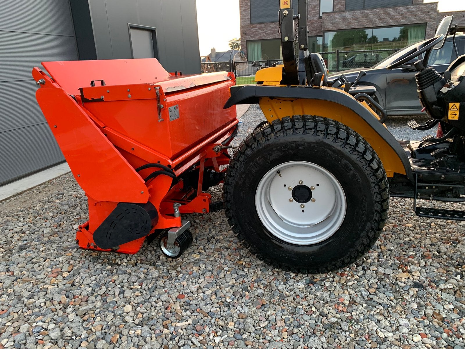 Klepelmaaier met opvangbak 160cm mini tractor, Enlèvement