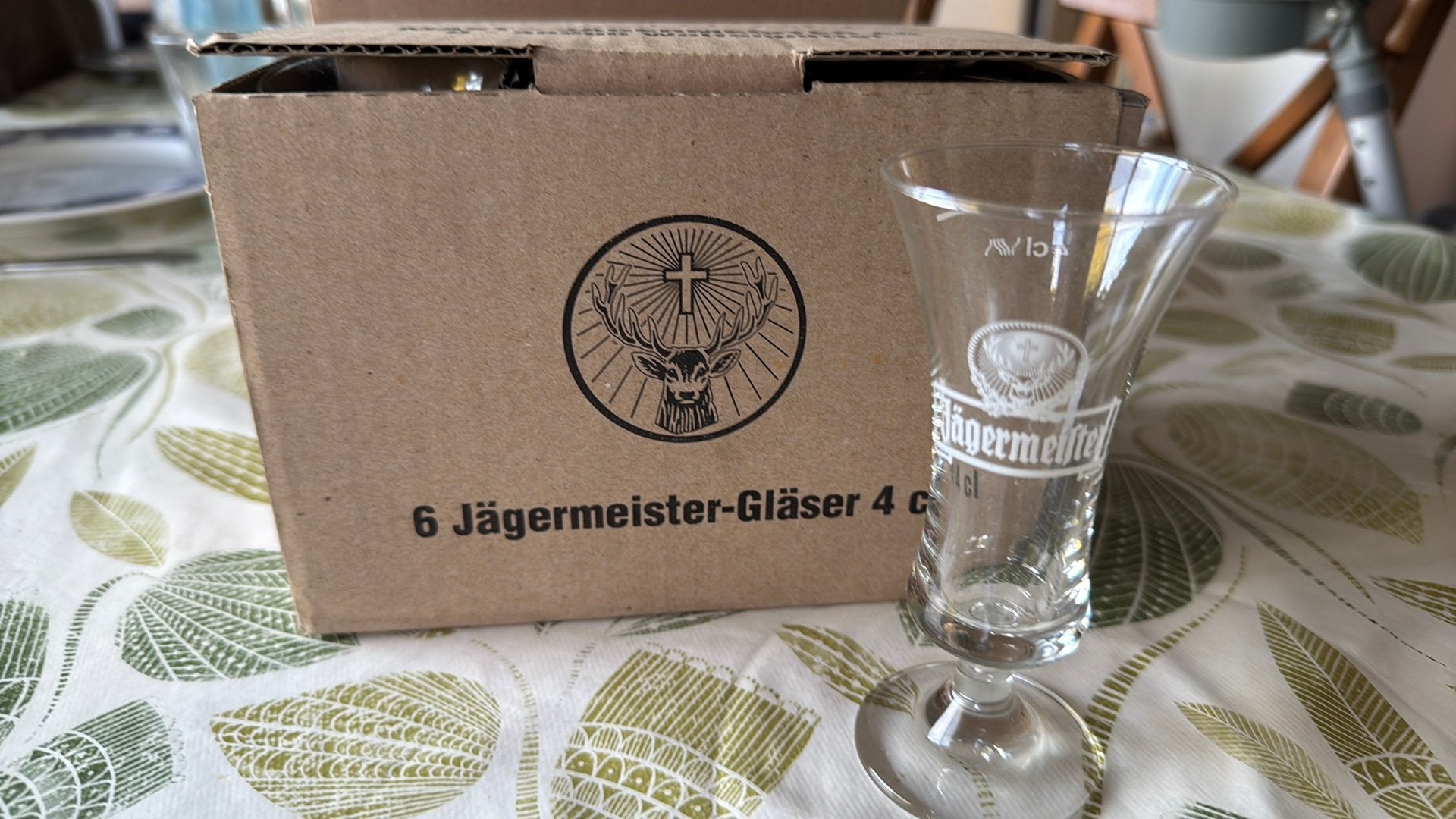 6 X VERRES JAGERMEISTER 4CL HT 11,50CM, Collections, Enlèvement ou Envoi, Comme neuf