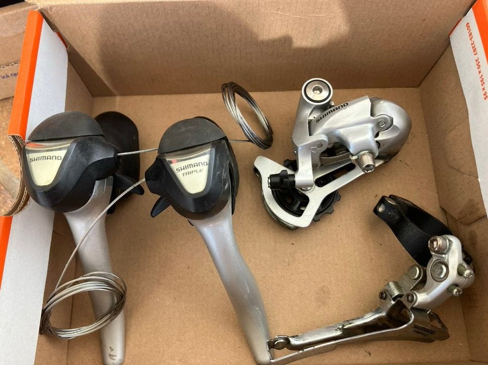 Groepset Shimano Claris 2x8, Fietsen en Brommers, Ophalen of Verzenden, Gebruikt, Racefiets, Kunststof