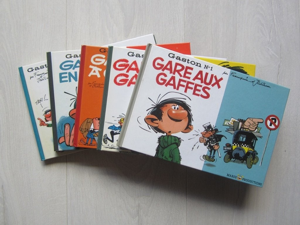 Gaston Lagaffe - T1 ==> T5 - format à l'italienne (2006), Enlèvement ou Envoi, Franquin & Jidéhem, Série complète ou Série, Comme neuf