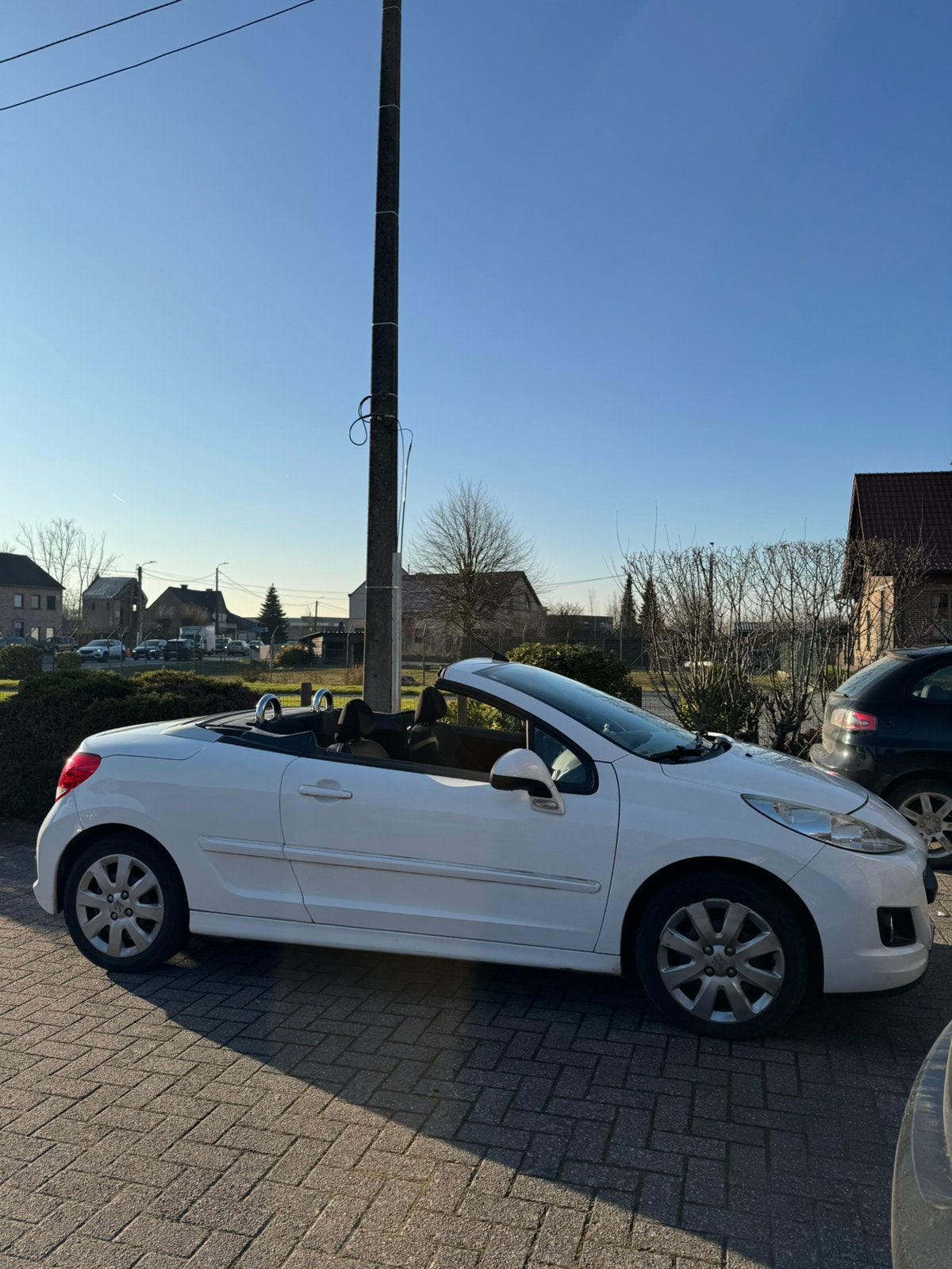 Peugeot 207cc 1.6 Benzine, Auto's, Zwart, Cabriolet, Wit, Handgeschakeld