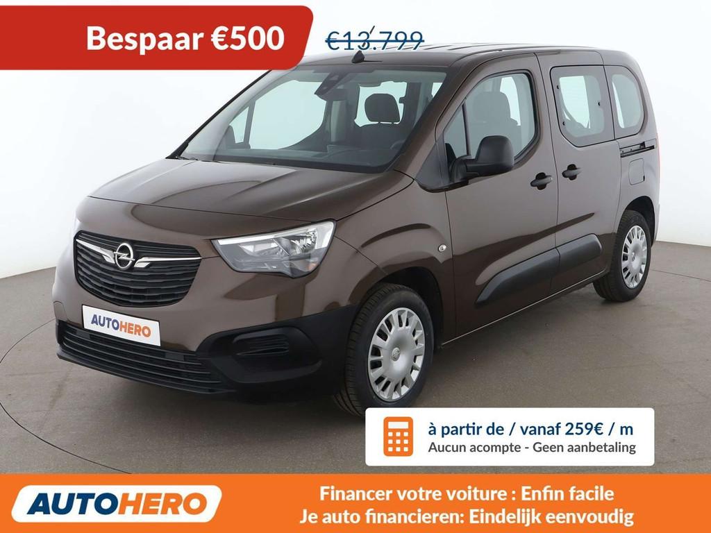Opel Combo Life 1.2 Turbo Selection (bj 2019), Auto's, Voorwielaandrijving, Stof, Gebruikt, Bruin