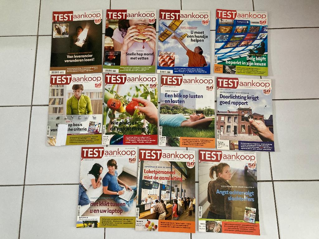 11 magazines TESTAANKOOP 2007 ( nr 505 t/m 515 ), Verzenden, 1980 tot heden, Tijdschrift