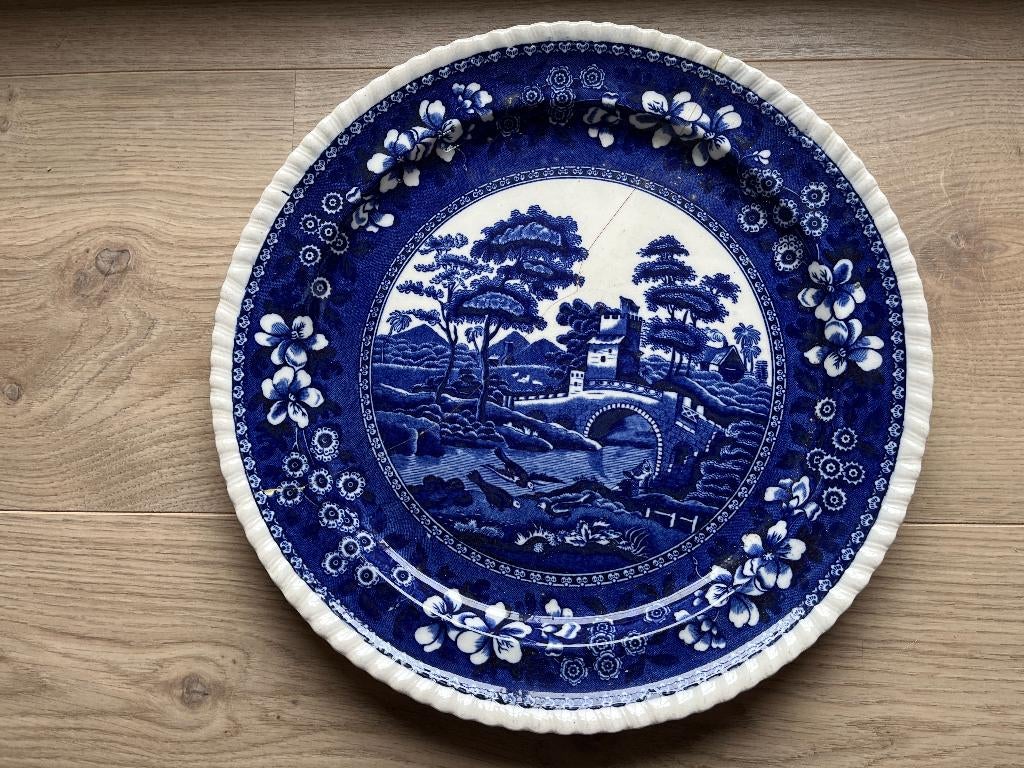 A vendre un plat rond Copeland (± 1925) - diamètre 30 cm, Enlèvement