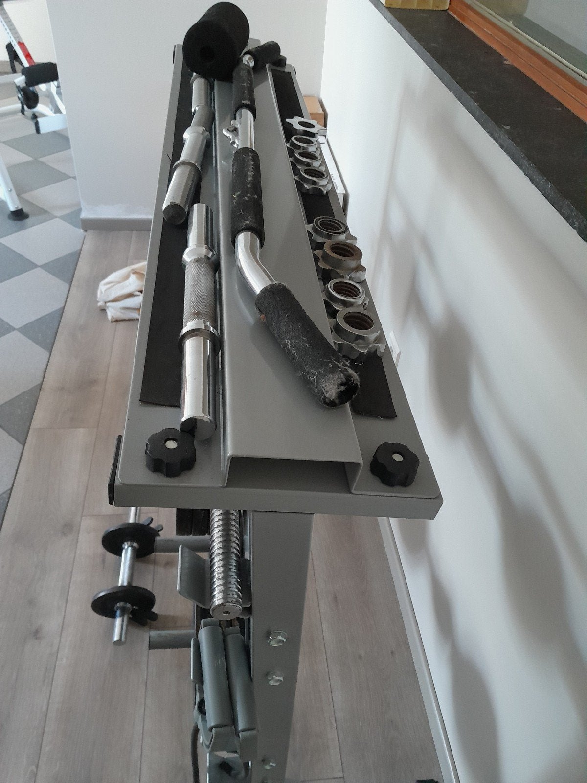 fitnesstoestel Kettler en opbergstatief, Centrale électrique, Enlèvement, Utilisé, Métal