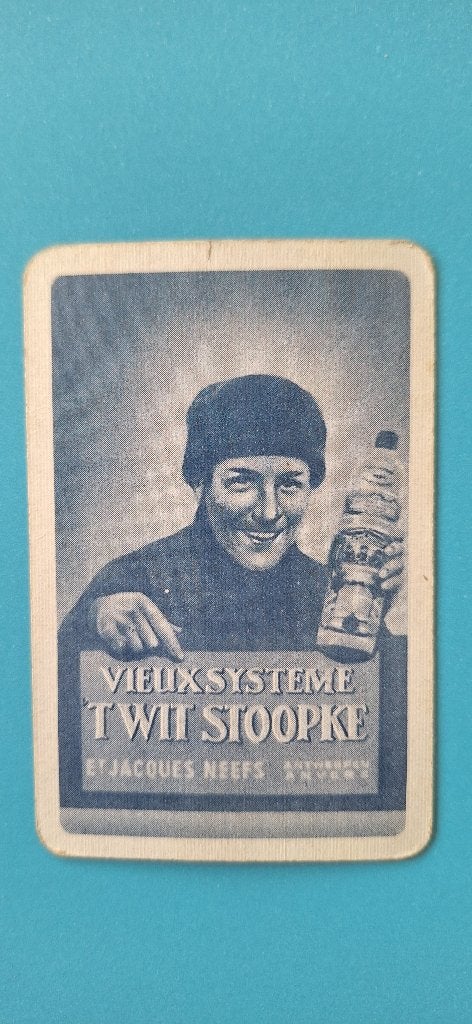 Speelkaart 't Wit Stoopke, J. Neefs_Antwerpen_10, Ophalen of Verzenden, Gebruikt, Speelkaart(en)