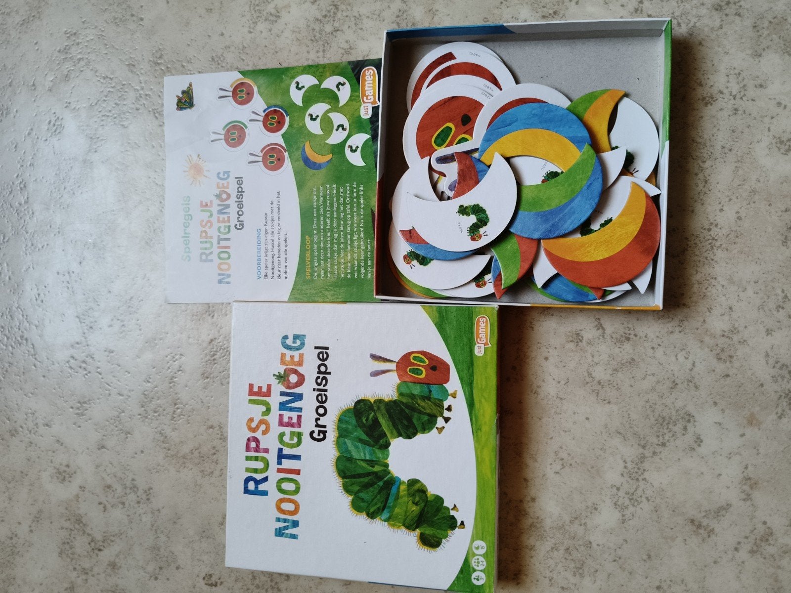 rupsje Nooitgenoeg groeispel, Ophalen