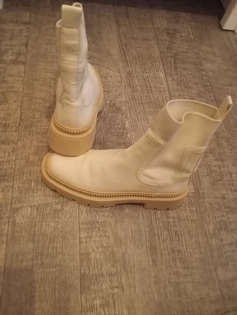 Bottines femme, Mango, Beige, Comme neuf, Enlèvement