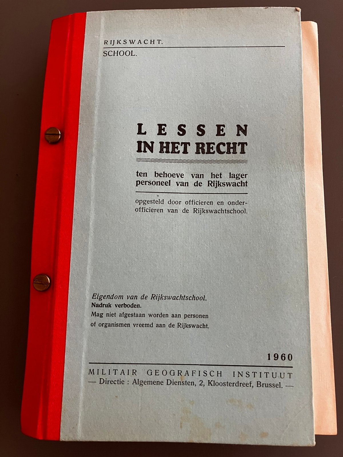 Strafrecht RIJKSWACHT, 1960., Boeken, Ophalen of Verzenden, Zo goed als nieuw