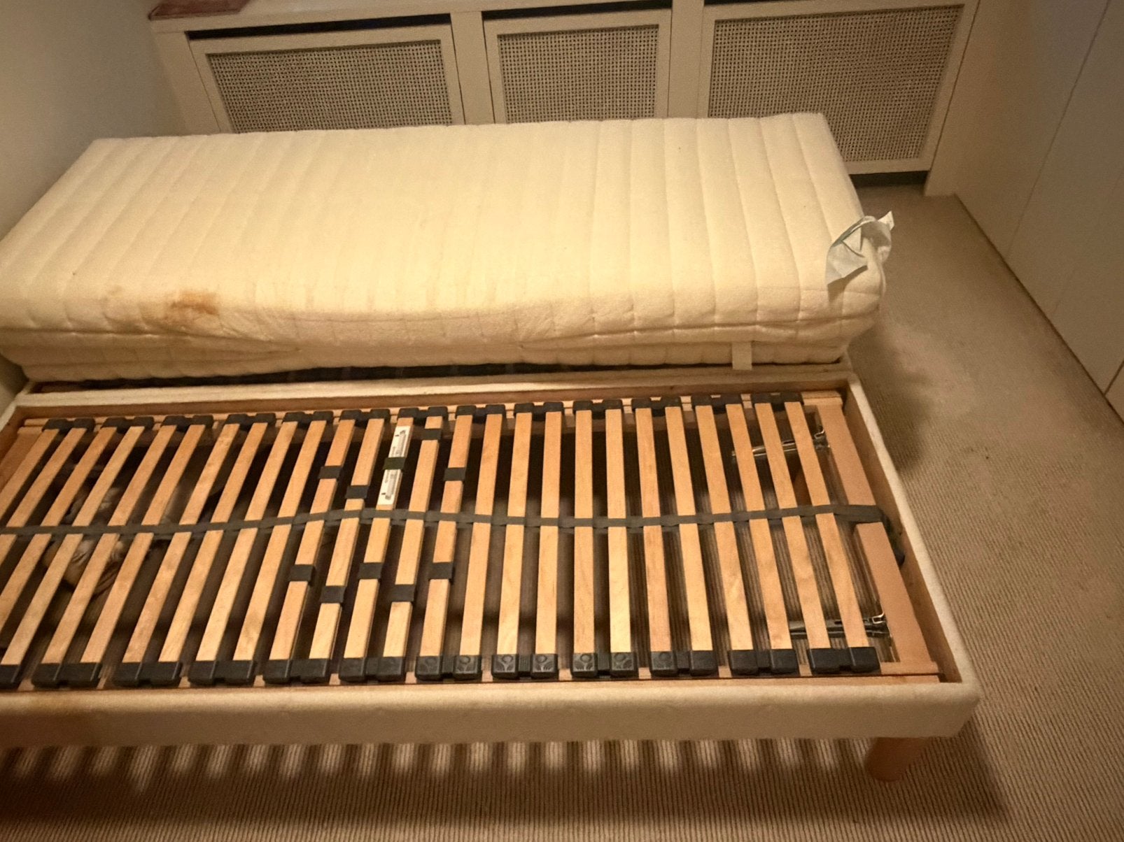 Gratis Twinbeds 2 x 70 op 190, Hotelstijl, Tissu, 140 cm, Enlèvement