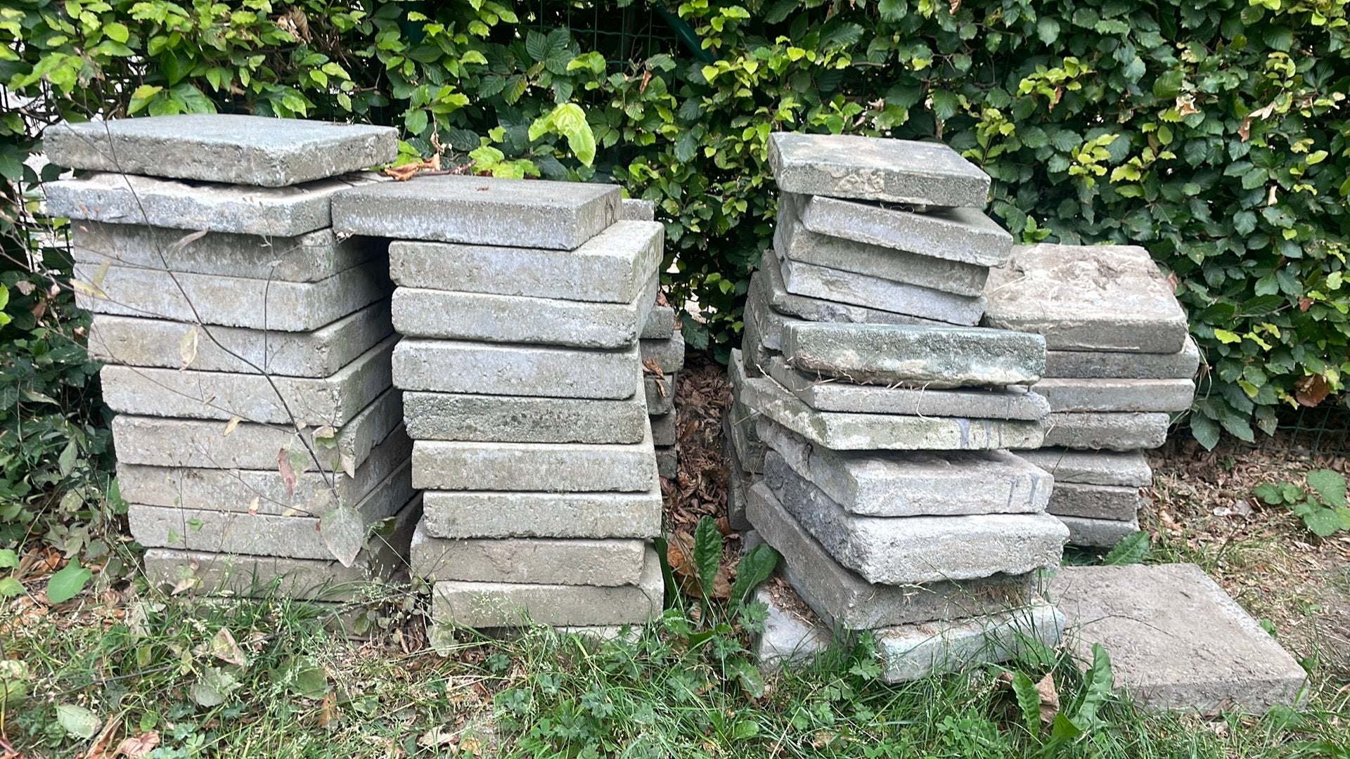 Dalles, Enlèvement, Utilisé, Béton