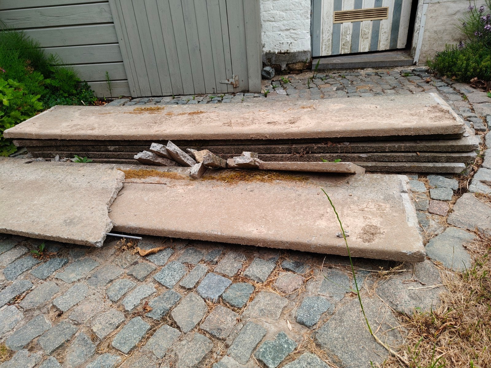 7 betonnen platen, Doe-het-zelf en Bouw, Ophalen