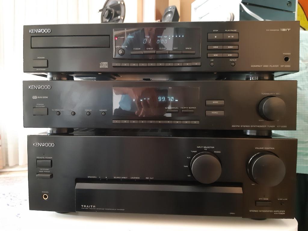 Kenwood KA7090R ampli, tuner KT2080, Cd DP 2080Q waarborg, Audio, Tv en Foto, Stereoketens, Ophalen, Zo goed als nieuw, Tuner of Radio