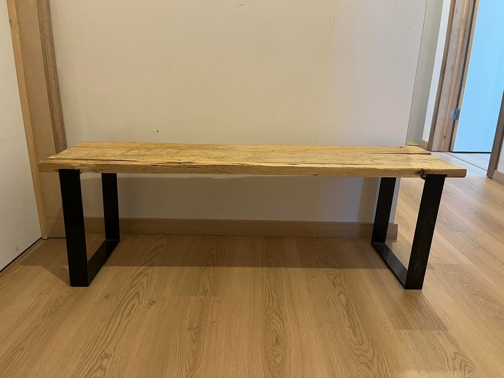Houten bankje, Ophalen, Zo goed als nieuw