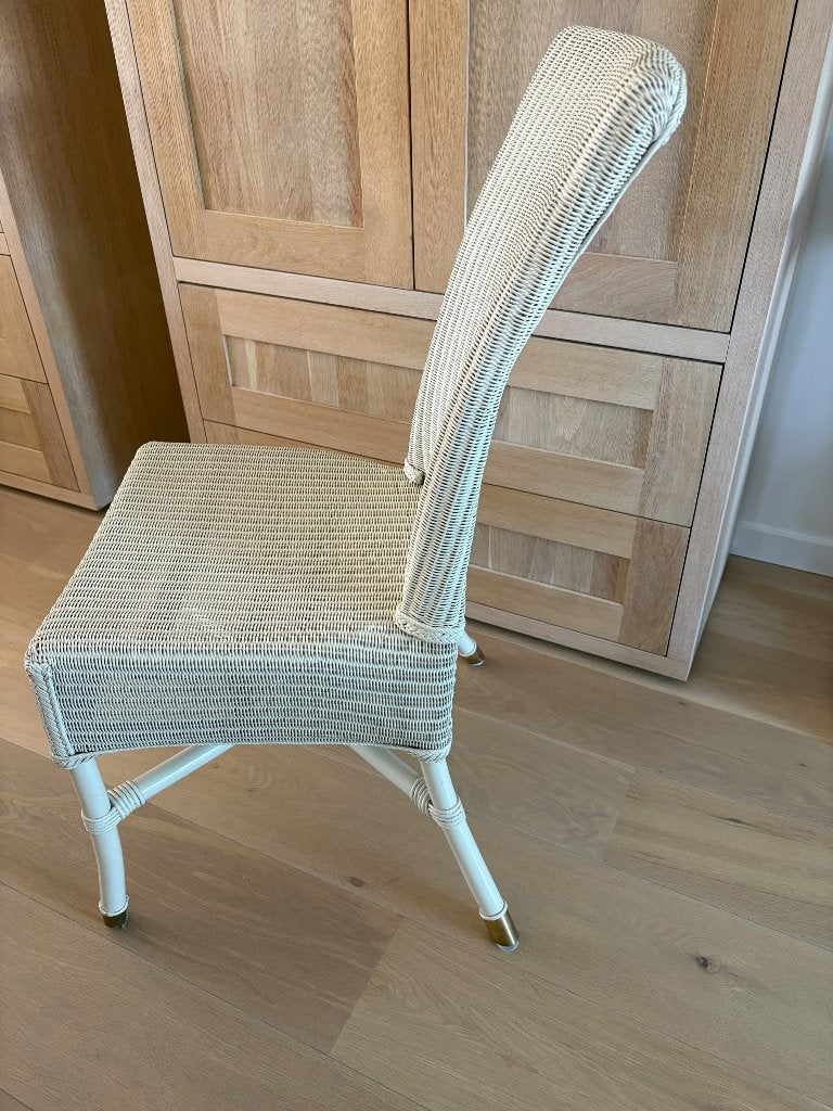 6 witte stoelen Vincent Sheppard, Osier ou Rotin, Romantisch, Enlèvement, Blanc