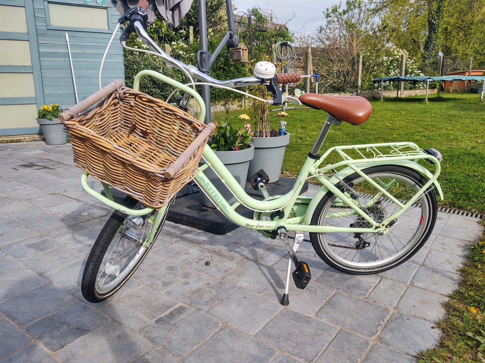 Meisjes 20 inch kinderfiets Retro, Fietsen en Brommers, Ophalen, Gebruikt, Velgrem, Versnellingen