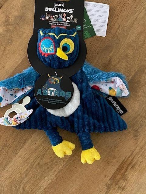 knuffeldoekje uil, Overige merken, Blauw, Nieuw, Met label
