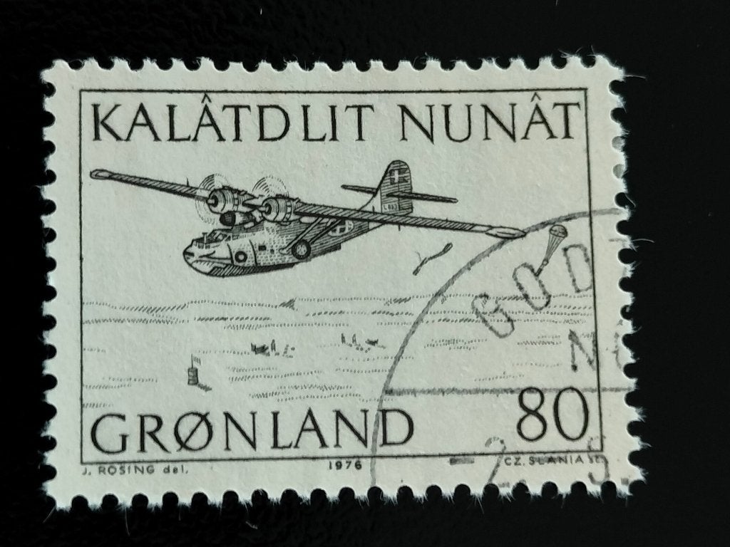 Groenland 1976 - vervoer post per watervliegtuig, Verzenden, Denemarken, Gestempeld