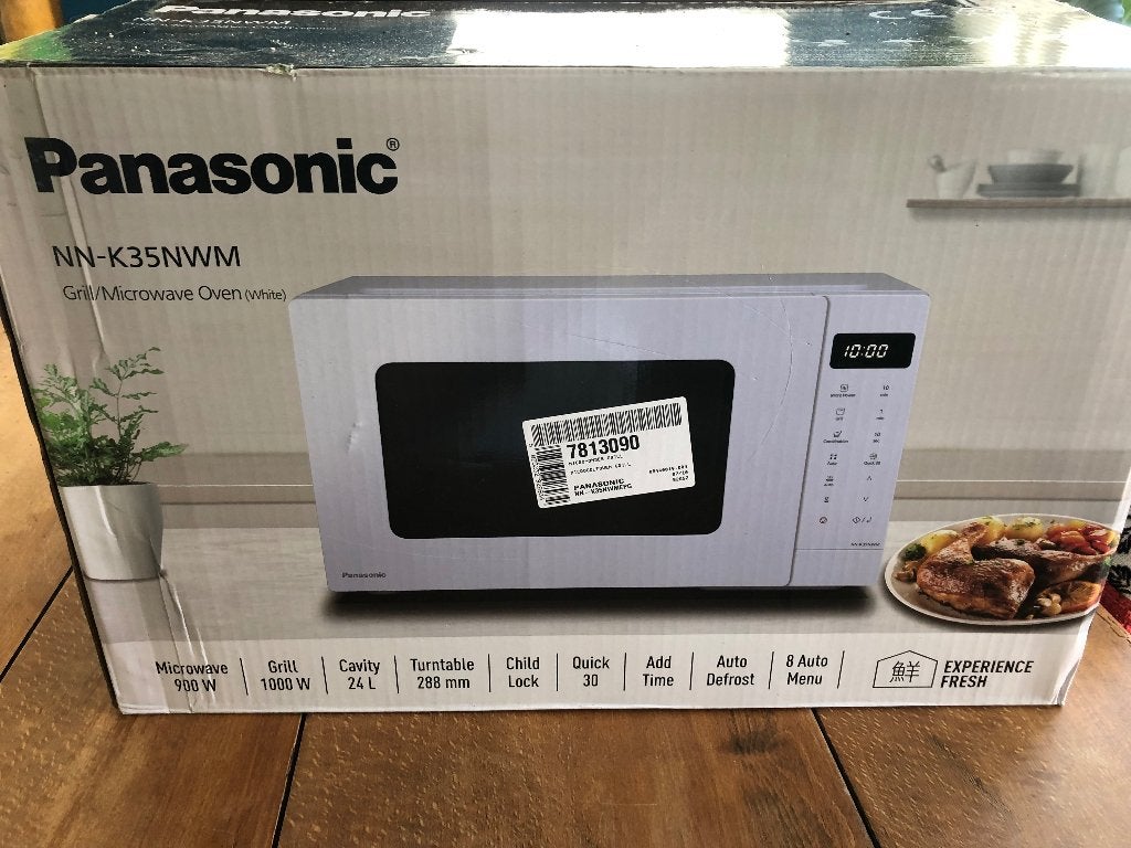 microgolfoven met grill Panasonic NN-K35NWMEPG, Elektronische apparatuur, Microgolfoven, Grill, Ophalen of Verzenden, Zo goed als nieuw