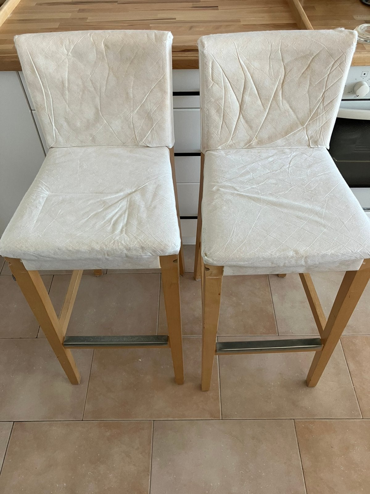 2 Tabourets Ikea Henriksdal -75 cm, 2 tabourets, Enlèvement, Utilisé, 60 à 90 cm