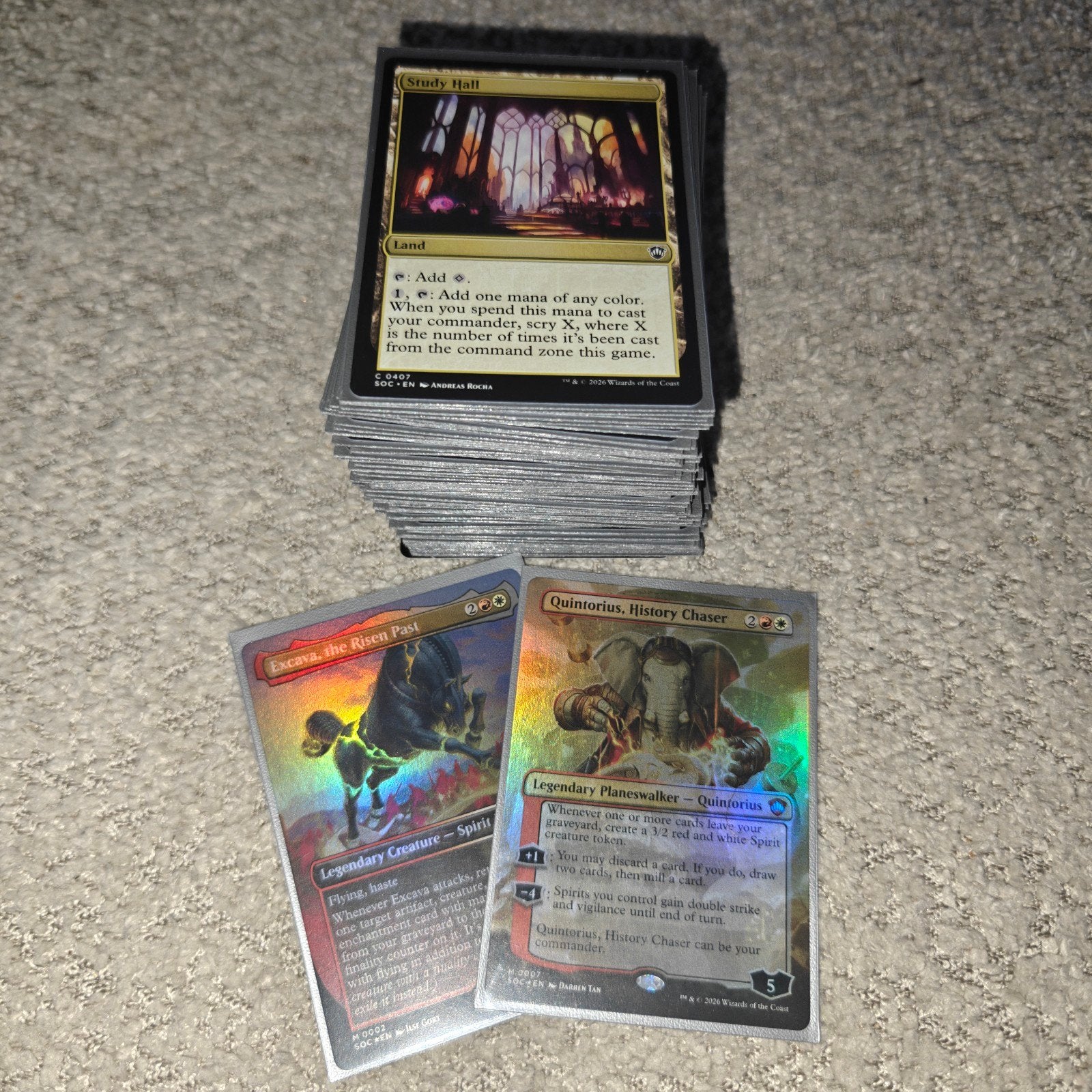 Magic The Gathering Lorehold Spirit Precon, Hobby en Vrije tijd, Ophalen of Verzenden, Zo goed als nieuw, Meerdere kaarten, Foil