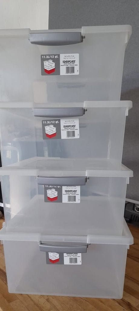 Opbergdozen, Maison & Meubles, Accessoires pour la Maison | Autre, Plastique, Comme neuf, Autres styles, Enlèvement