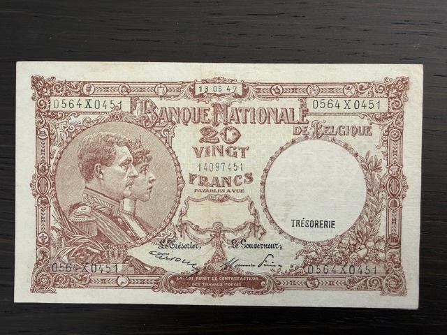 20 frank 1947, Verzenden, Los biljet