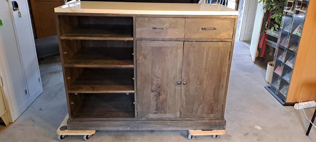 Meuble en bois pour salon de coiffure ou salle de bain, Enlèvement