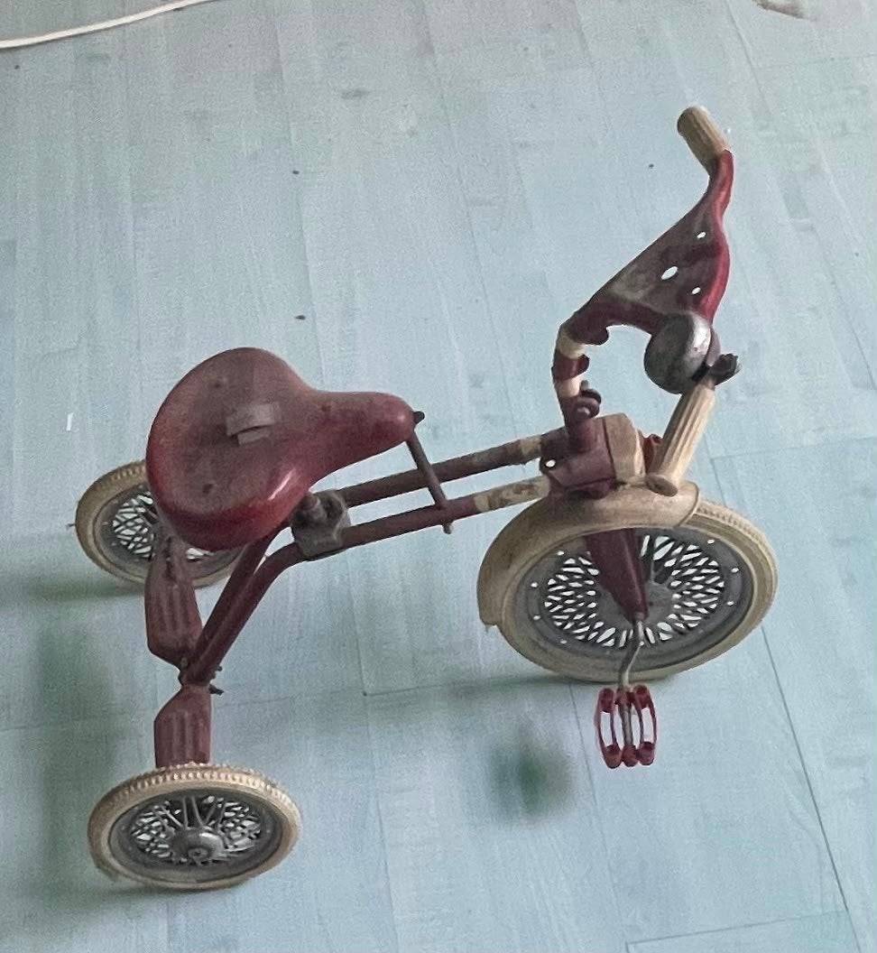 A vendre vélo tricycle ancien, Enlèvement