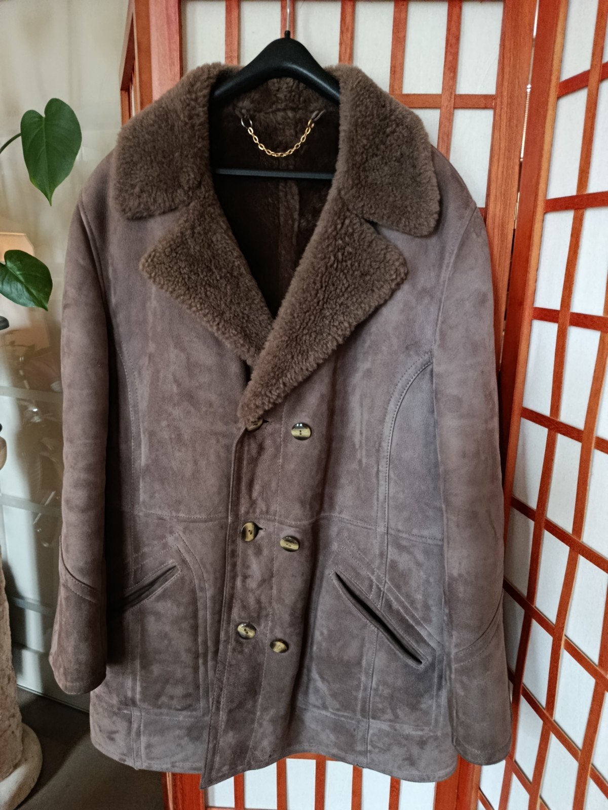 Vintage heren winterjas, Ophalen of Verzenden, Gedragen, Maat 52/54 (L), Bruin